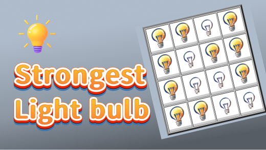 Strongest light bulb