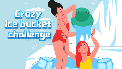 Crazy ice bucket challenge