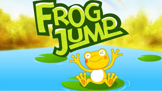 Happy jumping frog