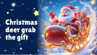 Christmas deer grab the gift