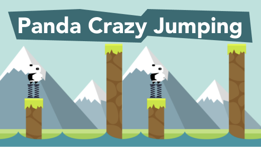 Panda crazy jumping